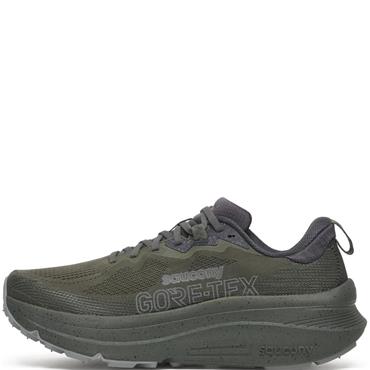 SAUCONY MENS WATERPROOF LACE TRAINER - DARK OLIVE